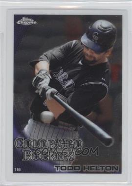 2010 Topps Chrome - [Base] #104 - Todd Helton