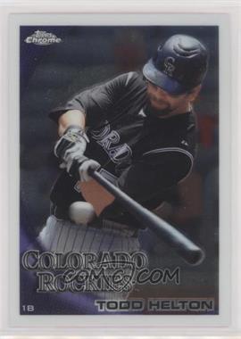 2010 Topps Chrome - [Base] #104 - Todd Helton