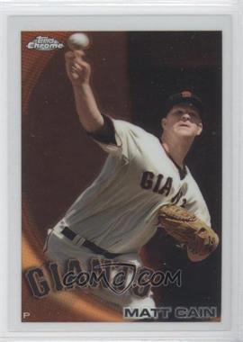 2010 Topps Chrome - [Base] #118 - Matt Cain