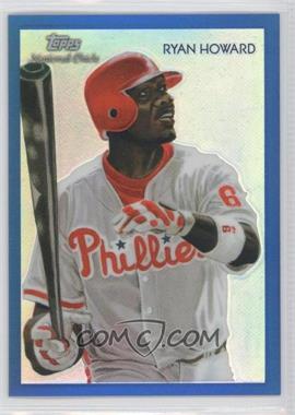 2010 Topps Chrome - National Chicle Chrome - Blue Refractor #CC13 - Ryan Howard by Ken Branch /199