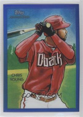 2010 Topps Chrome - National Chicle Chrome - Blue Refractor #CC40 - Chris Young by Jason Davies /199