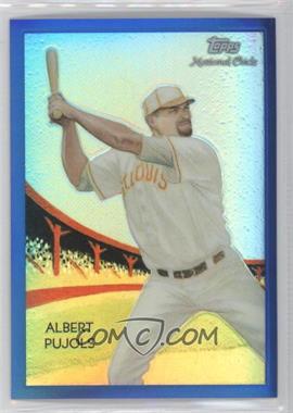 2010 Topps Chrome - National Chicle Chrome - Blue Refractor #CC50 - Albert Pujols by Monty Sheldon /199