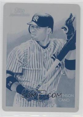 2010 Topps Chrome - National Chicle Chrome - Printing Plate Cyan #CC17 - Robinson Cano by Ken Branch /1