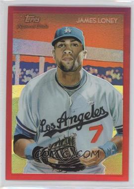 2010 Topps Chrome - National Chicle Chrome - Red Refractor #CC5 - James Loney by Ken Branch /25