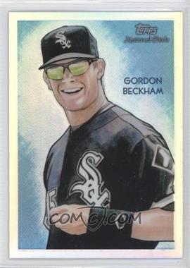 2010 Topps Chrome - National Chicle Chrome - Refractor #CC19 - Gordon Beckham by Jason Davies /499