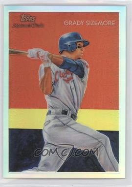 2010 Topps Chrome - National Chicle Chrome - Refractor #CC2 - Grady Sizemore by Chris Henderson /499