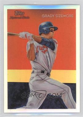 2010 Topps Chrome - National Chicle Chrome - Refractor #CC2 - Grady Sizemore by Chris Henderson /499