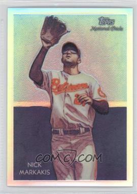 2010 Topps Chrome - National Chicle Chrome - Refractor #CC24 - Nick Markakis by Jeff Zachowski /499