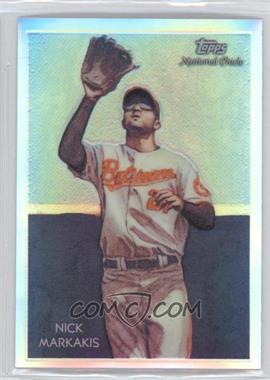 2010 Topps Chrome - National Chicle Chrome - Refractor #CC24 - Nick Markakis by Jeff Zachowski /499