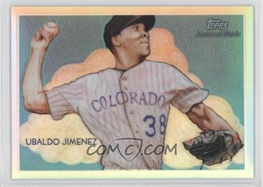 2010 Topps Chrome - National Chicle Chrome - Refractor #CC36 - Ubaldo Jimenez by Jeff Zachowski /499