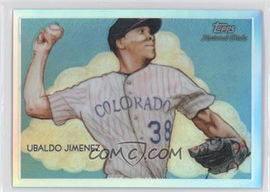 2010 Topps Chrome - National Chicle Chrome - Refractor #CC36 - Ubaldo Jimenez by Jeff Zachowski /499