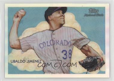 2010 Topps Chrome - National Chicle Chrome - Refractor #CC36 - Ubaldo Jimenez by Jeff Zachowski /499 [Noted]