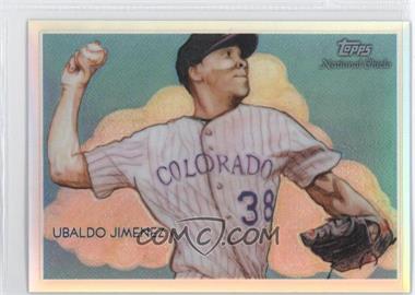 2010 Topps Chrome - National Chicle Chrome - Refractor #CC36 - Ubaldo Jimenez by Jeff Zachowski /499