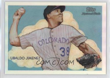 2010 Topps Chrome - National Chicle Chrome - Refractor #CC36 - Ubaldo Jimenez by Jeff Zachowski /499