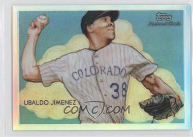 2010 Topps Chrome - National Chicle Chrome - Refractor #CC36 - Ubaldo Jimenez by Jeff Zachowski /499