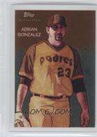 Adrian Gonzalez by Jeff Zachowski #/999