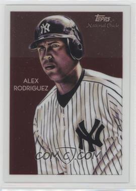 2010 Topps Chrome - National Chicle Chrome #CC21 - Alex Rodriguez by Dave Hobrecht /999