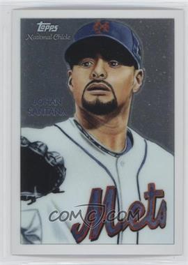 2010 Topps Chrome - National Chicle Chrome #CC22 - Johan Santana by Brett Farr /999