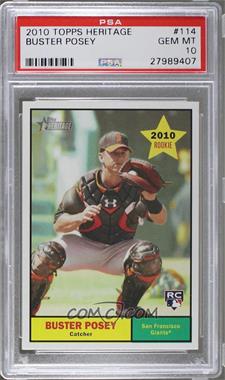 2010 Topps Heritage - [Base] #114 - Buster Posey [PSA 10 GEM MT]