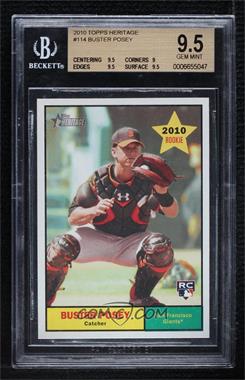 2010 Topps Heritage - [Base] #114 - Buster Posey [BGS 9.5 GEM MINT]