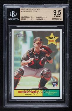 2010 Topps Heritage - [Base] #114 - Buster Posey [BGS 9.5 GEM MINT]