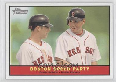 2010 Topps Heritage - [Base] #173 - Dustin Pedroia, Jacoby Ellsbury