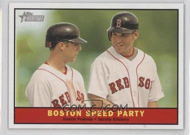 2010 Topps Heritage - [Base] #173 - Dustin Pedroia, Jacoby Ellsbury