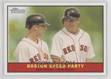 2010 Topps Heritage - [Base] #173 - Dustin Pedroia, Jacoby Ellsbury