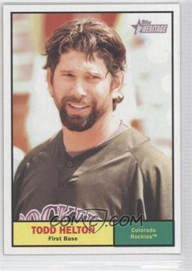 2010 Topps Heritage - [Base] #364 - Todd Helton