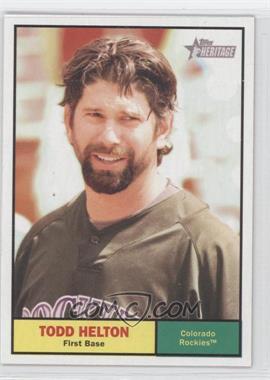 2010 Topps Heritage - [Base] #364 - Todd Helton