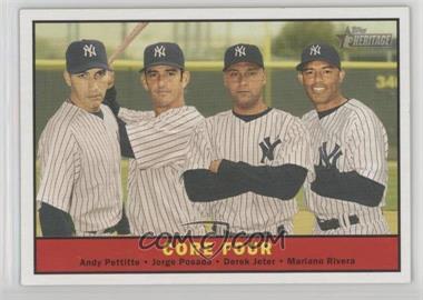 2010 Topps Heritage - [Base] #411 - Andy Pettitte, Jorge Posada, Derek Jeter, Mariano Rivera