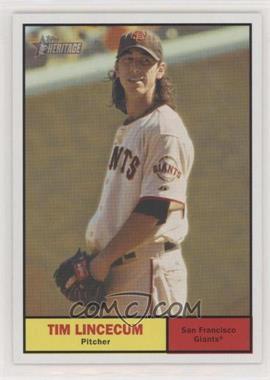 2010 Topps Heritage - [Base] #429.2 - Tim Lincecum (Dice Back)