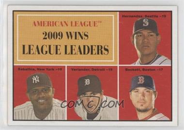 2010 Topps Heritage - [Base] #48 - Felix Hernandez, CC Sabathia, Justin Verlander, Josh Beckett