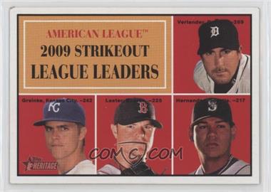 2010 Topps Heritage - [Base] #50 - Justin Verlander, Zack Greinke, Felix Hernandez, Jon Lester