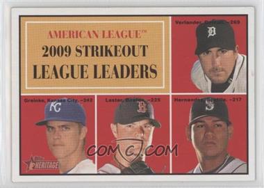 2010 Topps Heritage - [Base] #50 - Justin Verlander, Zack Greinke, Felix Hernandez, Jon Lester