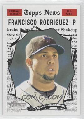 2010 Topps Heritage - [Base] #500 - Francisco Rodriguez