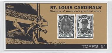 2010 Topps Heritage - Box Loader Stamp Album #APMH - Albert Pujols, Matt Holliday