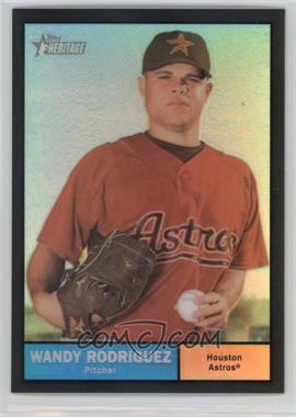 2010 Topps Heritage - Chrome - Black Refractor #C137 - Wandy Rodriguez /61