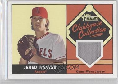 2010 Topps Heritage - Clubhouse Collection Relic #CCR-JW - Jered Weaver