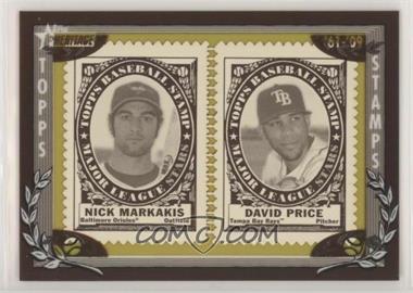 2010 Topps Heritage - Stamp Collection #_NMDP - Nick Markakis, David Price /50