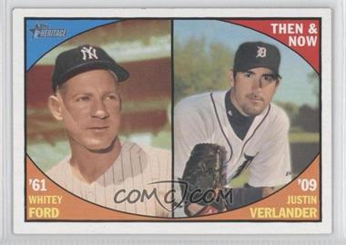 2010 Topps Heritage - Then and Now #TN 7 - Whitey Ford, Justin Verlander