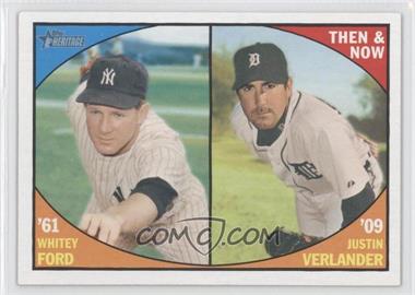 2010 Topps Heritage - Then and Now #TN 9 - Whitey Ford, Justin Verlander