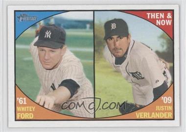 2010 Topps Heritage - Then and Now #TN 9 - Whitey Ford, Justin Verlander