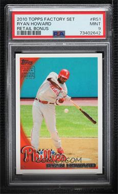 2010 Topps Limited Edition - Factory Set [Base] #RS1 - Ryan Howard [PSA 9 MINT]