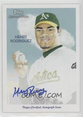 2010 Topps National Chicle - Autographs - Bazooka Back #NCA-HR - Henry Rodriguez /99