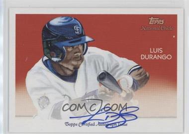 2010 Topps National Chicle - Autographs - Bazooka Back #NCA-LD - Luis Durango /99