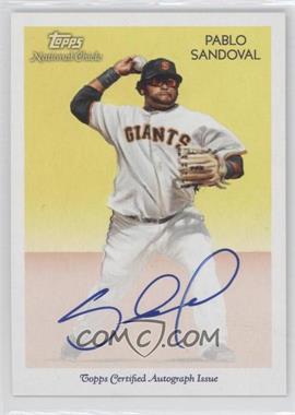 2010 Topps National Chicle - Autographs - National Chicle Back #NCA-PS - Pablo Sandoval /199