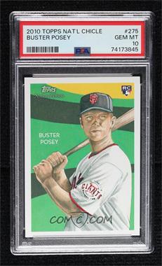 2010 Topps National Chicle - [Base] - National Chicle Back #275 - Rookies - Buster Posey by Don Higgins [PSA 10 GEM MT]