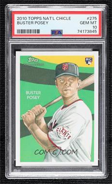 2010 Topps National Chicle - [Base] - National Chicle Back #275 - Rookies - Buster Posey by Don Higgins [PSA 10 GEM MT]