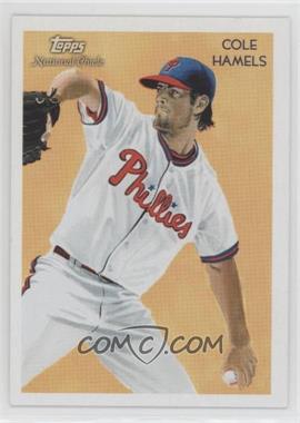 2010 Topps National Chicle - [Base] - National Chicle Back #92 - Cole Hamels by Ken Branch